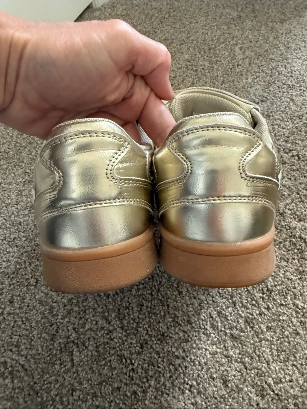 Steve Madden Madrid Gold Sneakers 9.5